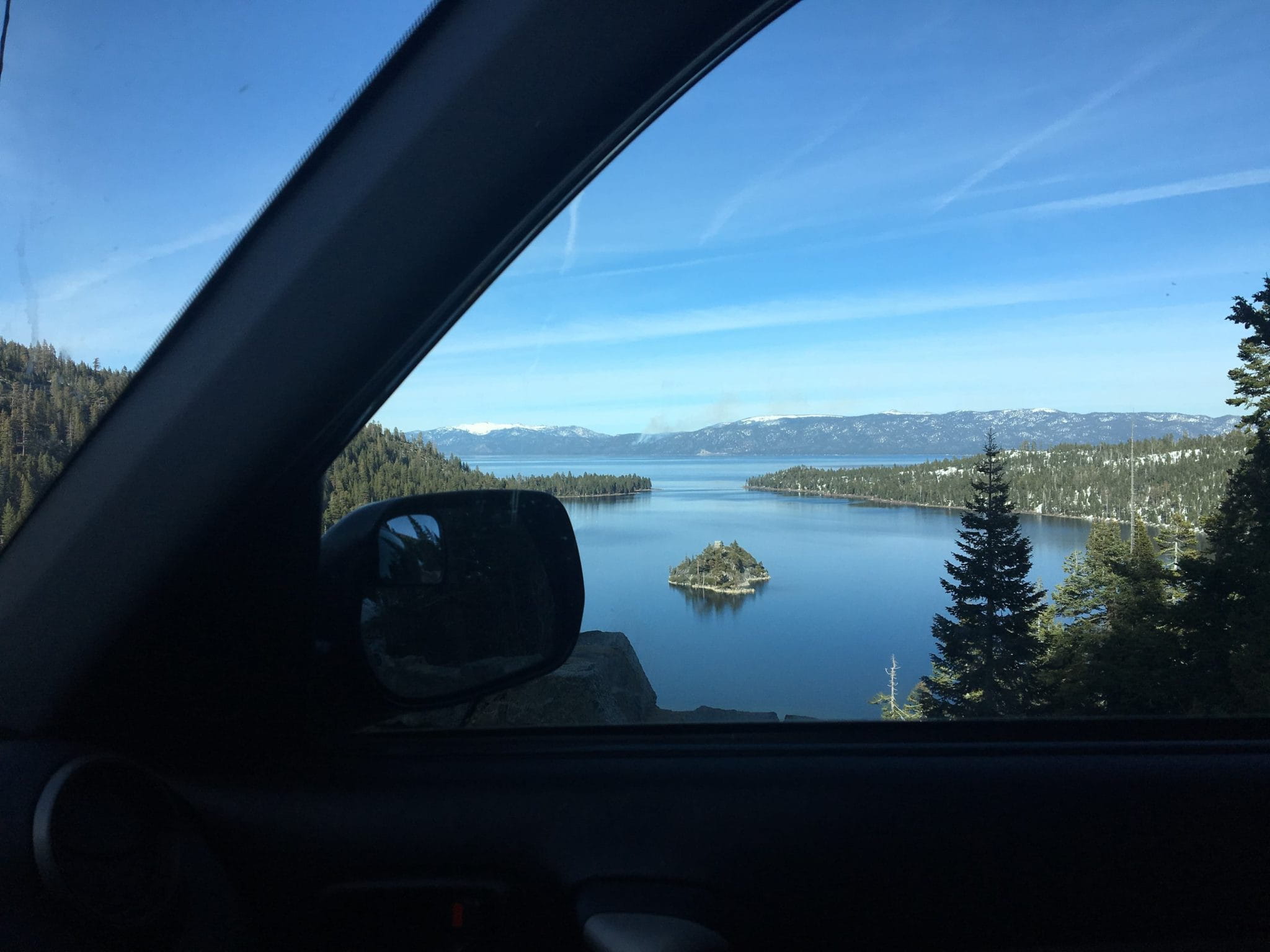 Drive by Emerald Bay State Park for a scenic detour on your road trip.